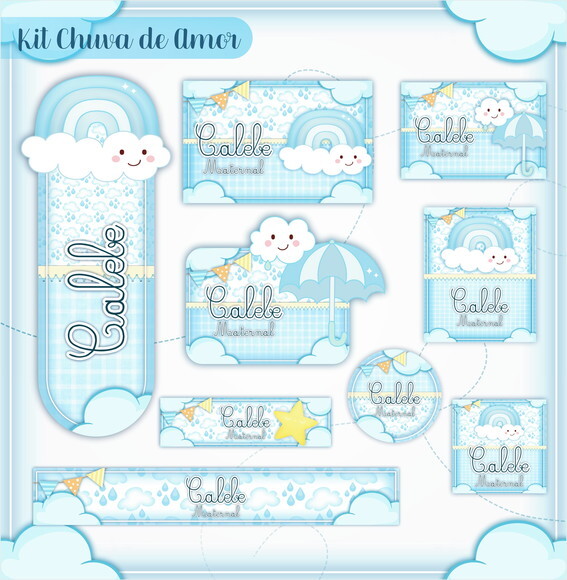 Kit Volta às Aulas Completo - Chuva de Amor