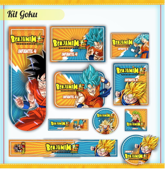 Kit Volta às Aulas Completo - Dragon Ball