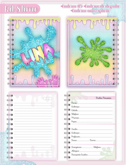 Kit Volta às Aulas Completo - Slime