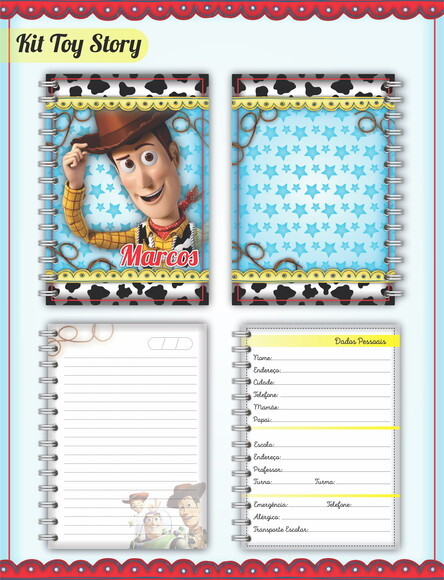Kit Volta às Aulas Completo - Toy Story