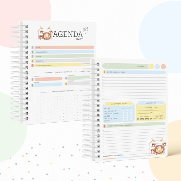 Kit Volta às Aulas Completo com Etiquetas - Banda Animais