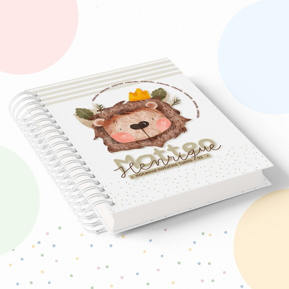 Kit Volta às Aulas Completo com Etiquetas - Leãozinho