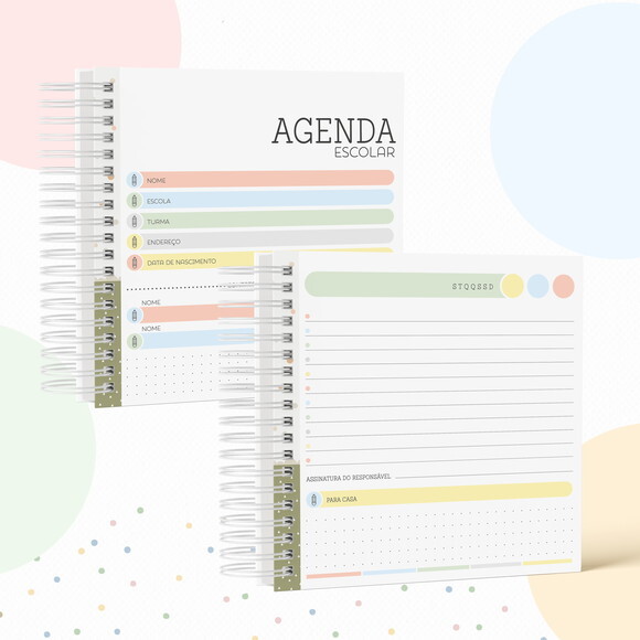 Kit Volta às Aulas Completo com Etiquetas - Neutro Menino
