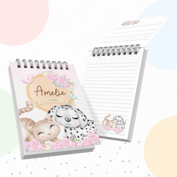 Kit Volta às Aulas Completo com Etiquetas - Pet Menina