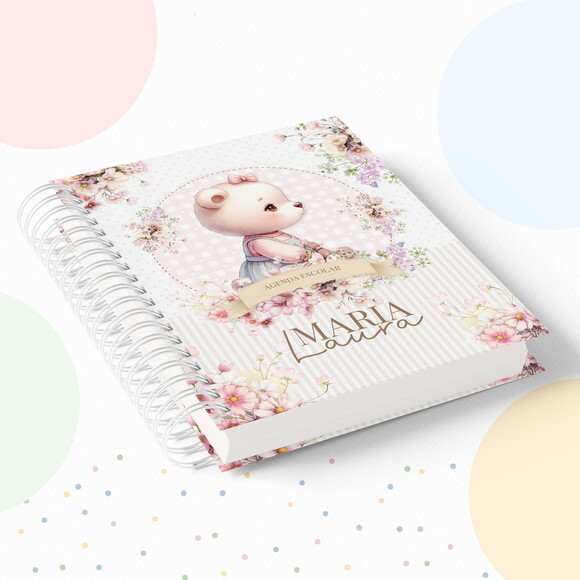 Kit Volta às Aulas Completo com Etiquetas - Ursinha