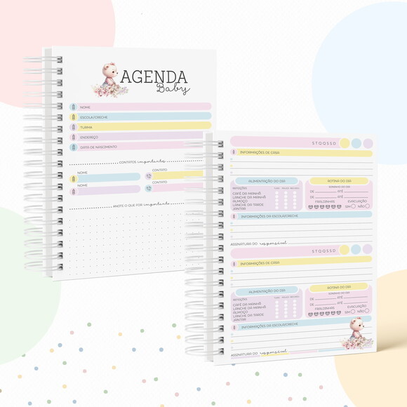 Kit Volta às Aulas Completo com Etiquetas - Ursinha