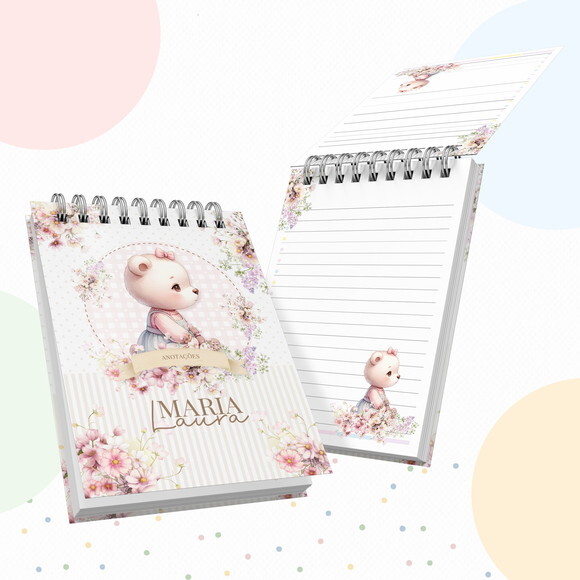 Kit Volta às Aulas Completo com Etiquetas - Ursinha