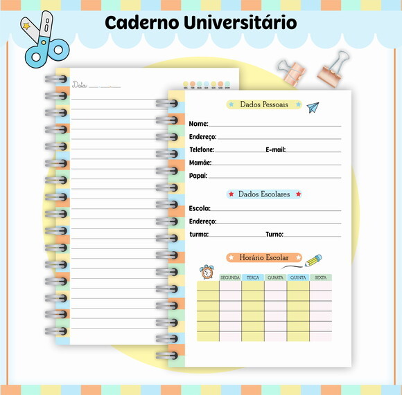 Kit Volta às Aulas Completo Personalizado - Alunos