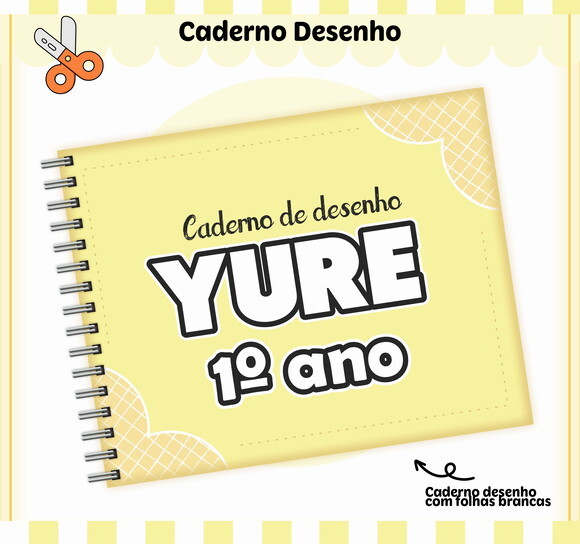 Kit Volta às Aulas Completo Personalizado - Amarelo
