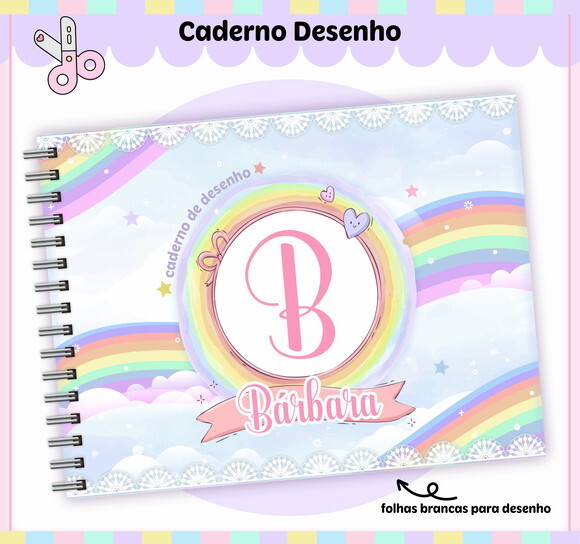 Kit Volta às Aulas Completo Personalizado - Arco Iris