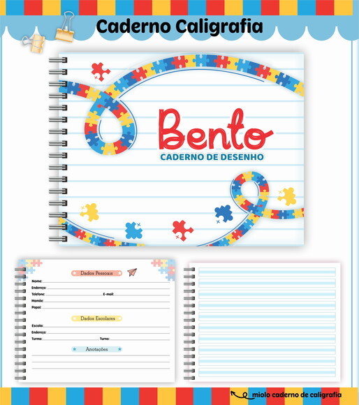 Kit Volta às Aulas Completo Personalizado - Autismo