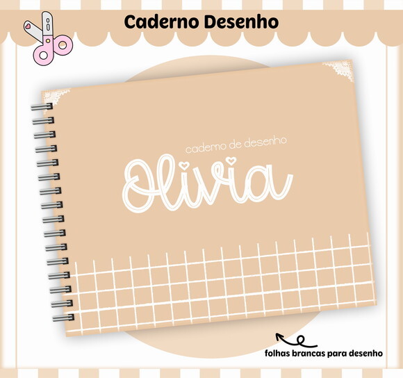 Kit Volta às Aulas Completo Personalizado - Bege
