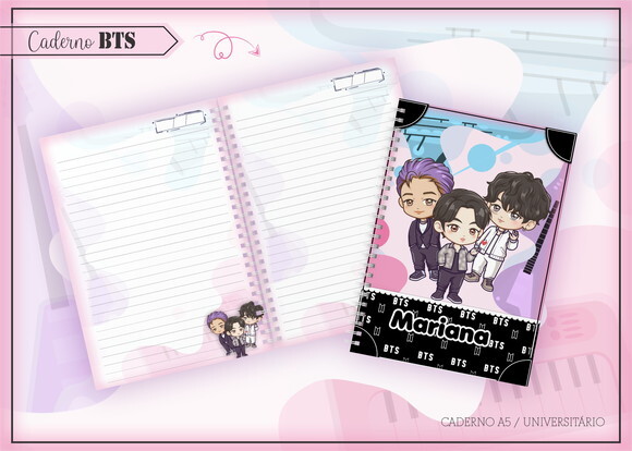 Kit Volta às Aulas Completo PERSONALIZADO - BTS