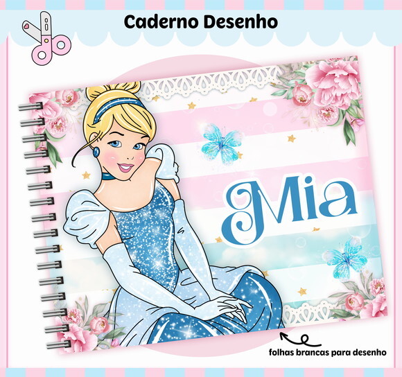 Kit Volta às Aulas Completo Personalizado - Cinderela