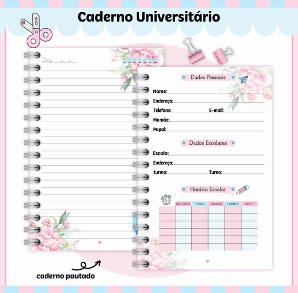 Kit Volta às Aulas Completo Personalizado - Cinderela