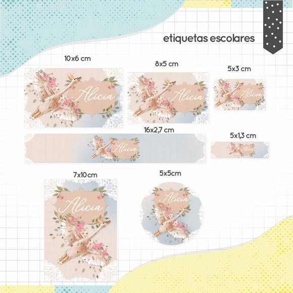 Kit Volta às Aulas Completo PERSONALIZADO - Cisne