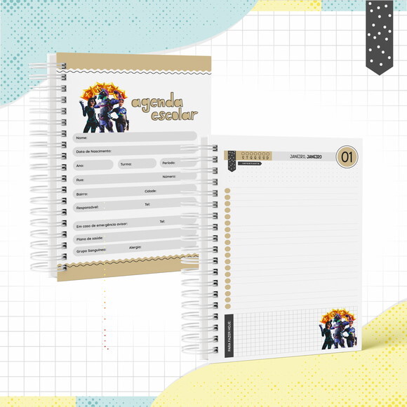 Kit Volta às Aulas Completo PERSONALIZADO - Fortnite 01