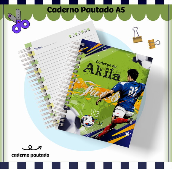 Kit Volta às Aulas Completo Personalizado - Futebol