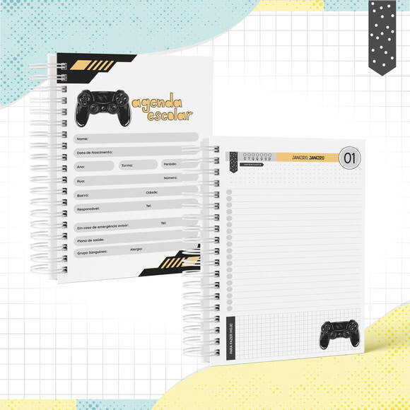 Kit Volta às Aulas Completo PERSONALIZADO - Game