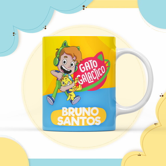 Kit Volta às Aulas Completo PERSONALIZADO - Gato Galático