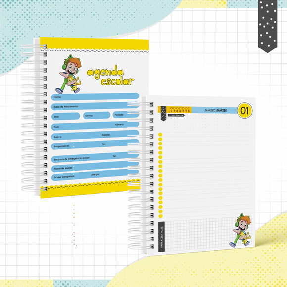 Kit Volta às Aulas Completo PERSONALIZADO - Gato Galático