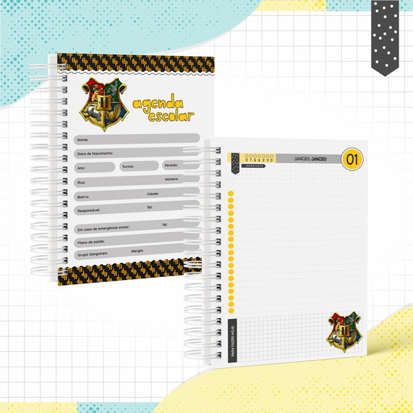 Kit Volta às Aulas Completo PERSONALIZADO - Harry Potter 01