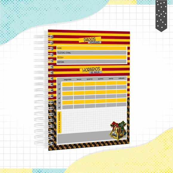Kit Volta às Aulas Completo PERSONALIZADO - Harry Potter 01