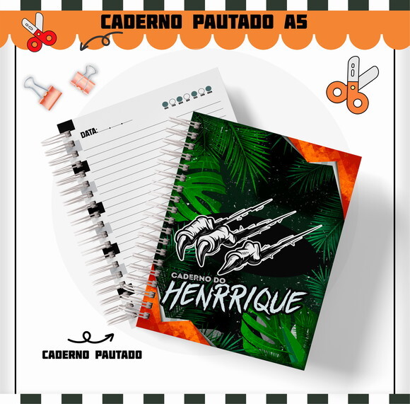 Kit Volta às Aulas Completo Personalizado - Jurassic
