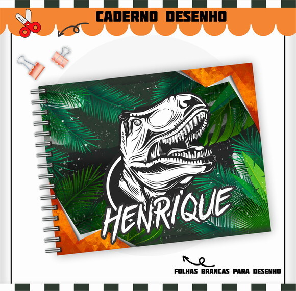 Kit Volta às Aulas Completo Personalizado - Jurassic