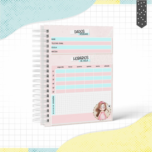 Kit Volta às Aulas Completo PERSONALIZADO - Menina Morena