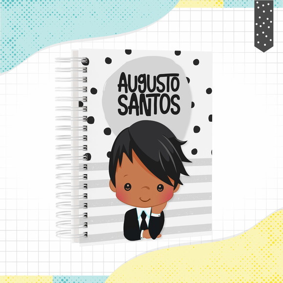 Kit Volta às Aulas Completo PERSONALIZADO - Menino Negro