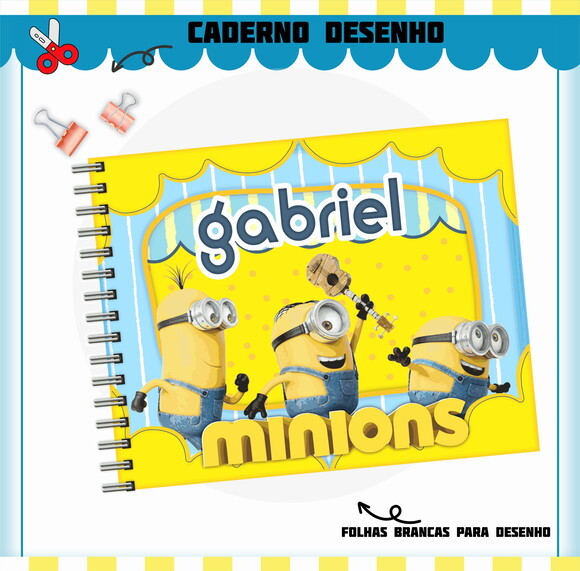 Kit Volta às Aulas Completo Personalizado - Minions