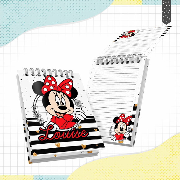 Kit Volta às Aulas Completo PERSONALIZADO - Minnie Vermelha