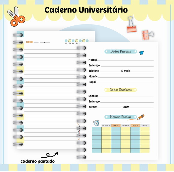 Kit Volta às Aulas Completo Personalizado - Música