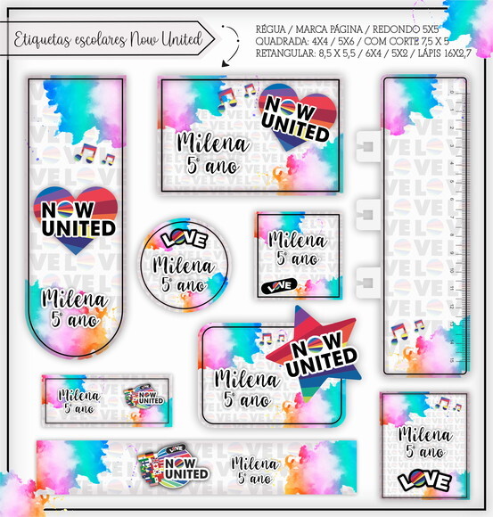 Kit Volta às Aulas Completo PERSONALIZADO - Now United
