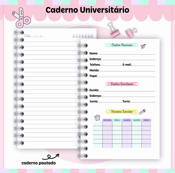 Kit Volta às Aulas Completo Personalizado - Patrulha Canina