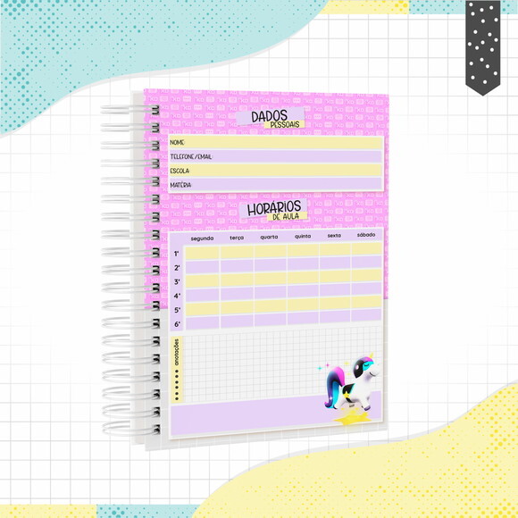 Kit Volta às Aulas Completo PERSONALIZADO - PK XD Menina 01