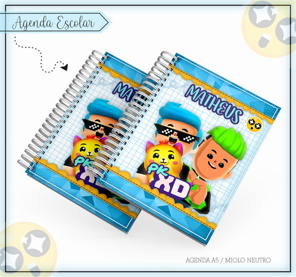 Kit Volta às Aulas Completo PERSONALIZADO - PK XD Menino
