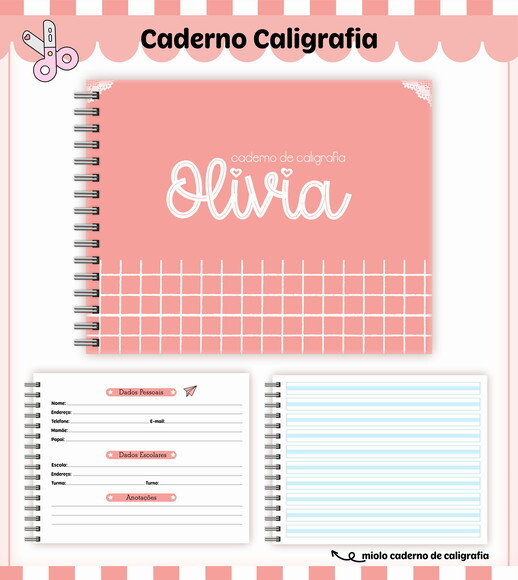 Kit Volta às Aulas Completo Personalizado - Salmão