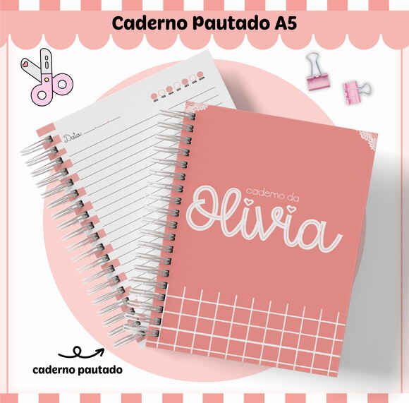 Kit Volta às Aulas Completo Personalizado - Salmão