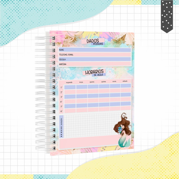 Kit Volta às Aulas Completo PERSONALIZADO - Sereia