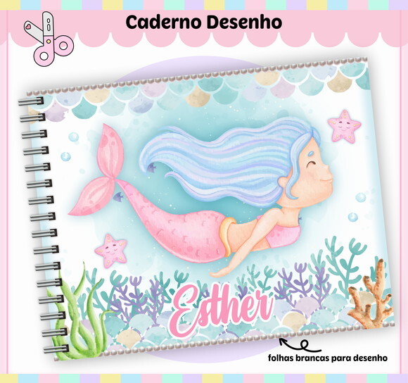 Kit Volta às Aulas Completo Personalizado - Sereias