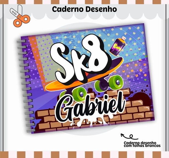 Kit Volta às Aulas Completo Personalizado - Skate 01