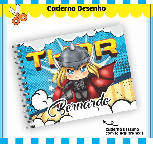 Kit Volta às Aulas Completo Personalizado - Thor