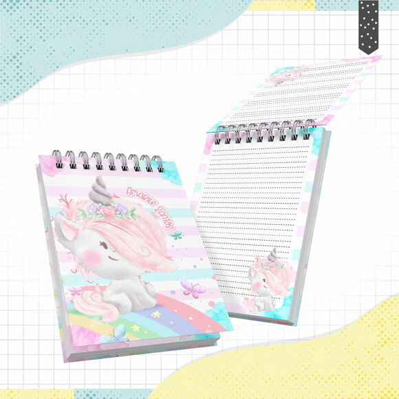 Kit Volta às Aulas Completo PERSONALIZADO - Unicórnio 01