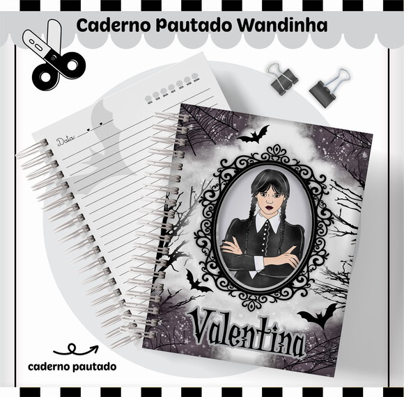 Kit Volta às Aulas Completo Personalizado - Wandinha 01
