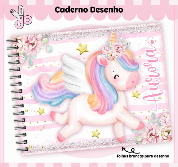 Kit Volta às Aulas Completo Personalizado - Unicórnio 02
