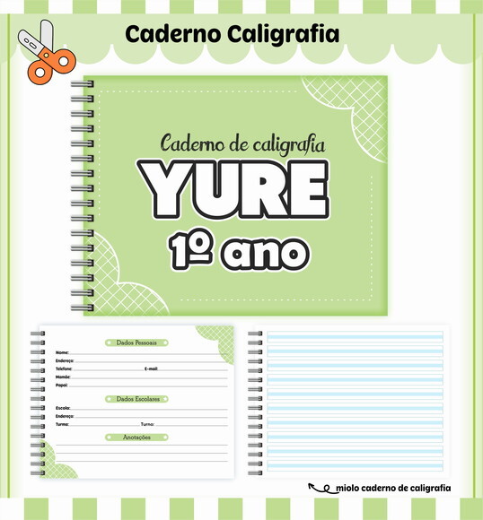 Kit Volta às Aulas Completo Personalizado - Verde