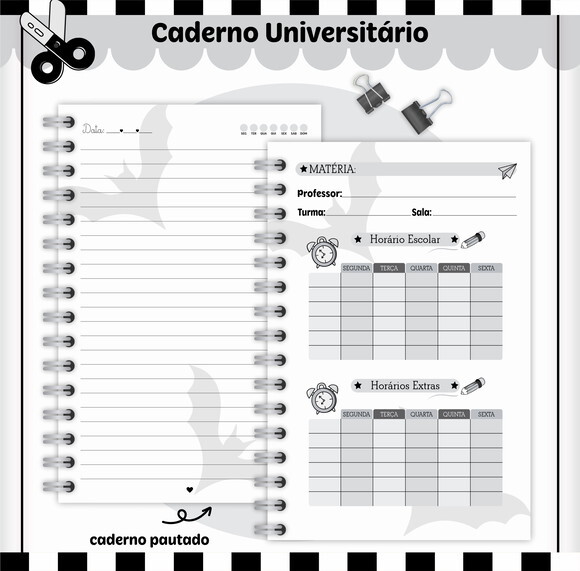 Kit Volta às Aulas Completo Personalizado - Wandinha 01