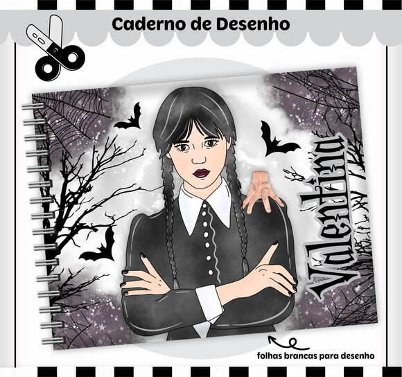 Kit Volta às Aulas Completo Personalizado - Wandinha 01